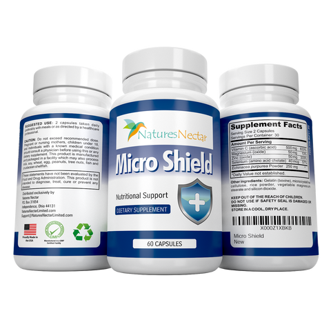 Image of Immune System Booster- Support for Common Colds and Prevention- Formula contains Echinacea, Zinc, Selenium, Magnesium & Vitamin C for Defense from Bacteria- 60 Capsules