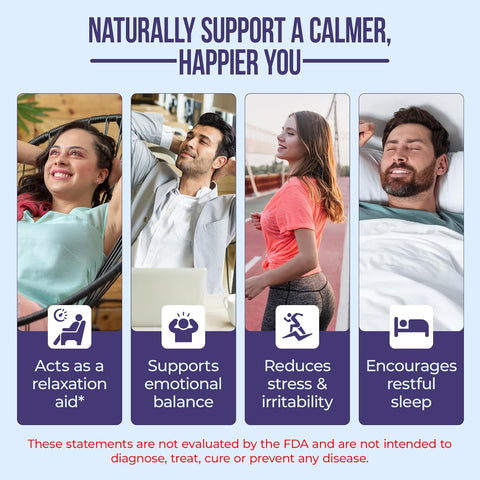 Image of Nature's Nectar Anxiety and Stress Relief Supplements – Keep Calm Capsules with Ashwagandha, GABA, Magnesium & 5-HTP – Nervousness & Irritability Mood Supports Relaxation Lemon Balm 60 Filled Capsules