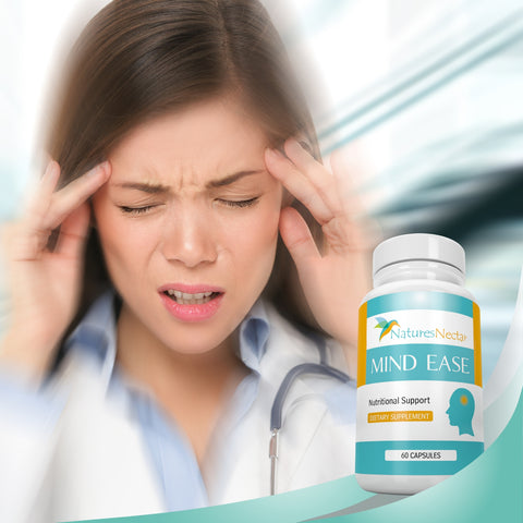 Image of Migraine Relief Supplement - PA Free Butterbur Root, Riboflavin, Magnesium and Feverfew Capsules- Mind Ease's unique blend of Original Migraine Supplement Provides Prevention from Migraines - 60 Count
