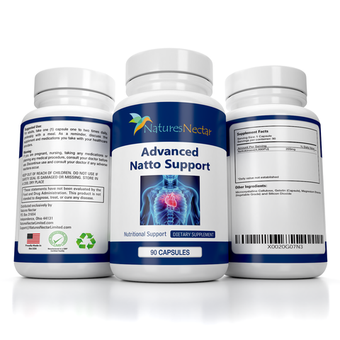 Image of Pure Nattokinase 200 mg Capsules 4000 FU – Supports Cardiovascular & Circulatory Health